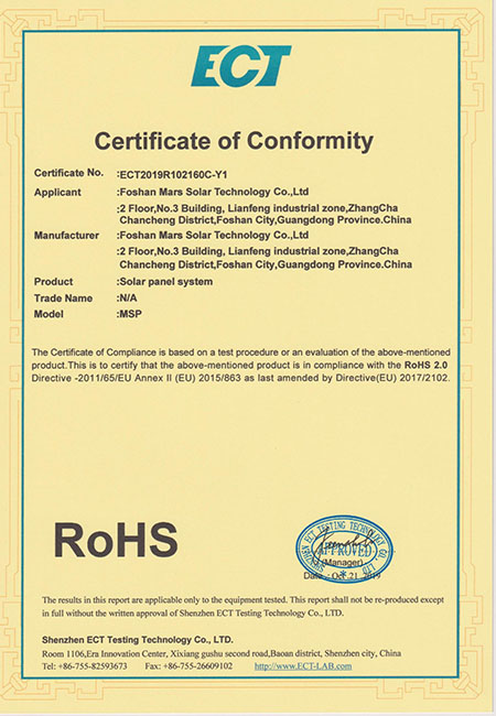 ROHS  Certification